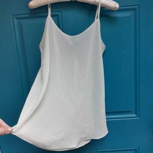 Silk Cami Camisole Top Adjustable Spaghetti Straps Camisole Light Green Sage S